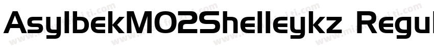 AsylbekM02Shelleykz Regular字体转换